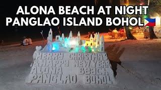 Night Walking Tour in Alona Beach Panglao Island, Bohol Philippines| Bohol Vacation | Travel Vlog