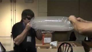 Treating Yourself Expo - ten foot bag in the vapor room