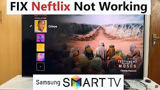 How To FIX Netflix Not Working On Samsung Smart TV