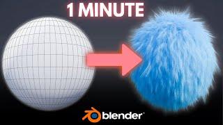 Create Fur/Hair in Blender in 1 Minute!