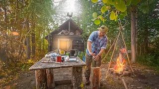 ИЗБА В ГЛУХОЙ ТАЙГЕ. ЗАСЕЛЯЮСЬ В ИЗБУ. ТАЁЖНЫЙ ПРОМЫСЕЛ. ВЫНОШУ ДОБЫЧУ ИЗ ЛЕСА. УБОРКА В ЗИМОВЬЕ