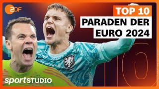 Top 10 Paraden der EM 2024 | UEFA EURO 2024 | sportstudio