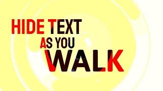 HIDE TEXT as you WALK #Kinemaster || Popoy Vlogs