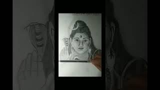 shiv ji sketch status #shorts #status #artbyakash#trending #mahashivratri #mahadev #lordshivadrawing