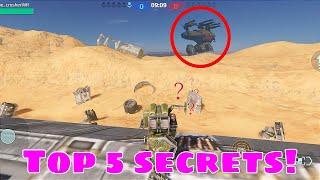 Top 5 hidden secrets in war robots [WR] | Top 5 hidden messages in war robots | Mighty spector