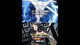 Silver surfer vs wonder woman (Comic base) #marvel #dc #comics #silversurfer