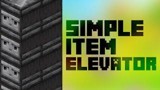 1.20 Item Elevator Design - Compact & Easy - Minecraft Java/Bedrock