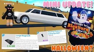 NEW MINI UPDATE! Lifts, Lights, Halloween Update Release Date? Roblox Bloxburg