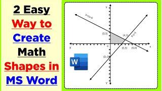 How to Create Mathematics Shapes in MS Word 2010 to 2019 | By MS Education Network