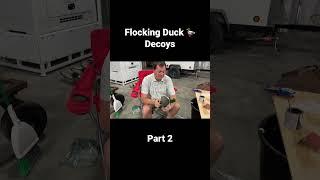 How to Flock Duck  Decoys pt.2 #diy #duckhunting #publiclandhunting #shortvideo #shorts