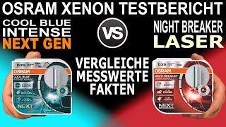 Osram Cool Blue Intense Next Gen CBN vs Night Breaker Laser | Testbericht Vergleiche Messwerte