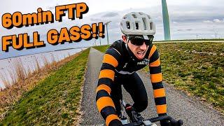 HOW HARD is a 60 min FTP TEST?! *power drop after ''not'' training for 3 months?*