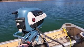 1957 Evinrude Fastwin Electric 18hp Outboard Motor Lake Test