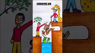 As You Sow, So Shall You Reap | Brave Monkey Saves Child | Powerful Moral Story #shortvideo #shorts