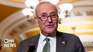 WATCH LIVE: Senate Democrats hold news conference as Republicans unveil spending bill