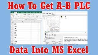 How to get A-B PLC data values into MS Excel using RSLinx