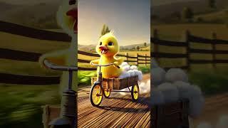 The Little Yellow Duck Bought A Lot Of Cotton#cartoon #duckstory #funny