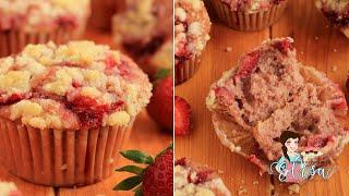 How To Make Strawberry Muffins | Pretty Pink Muffins Recipe