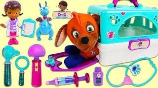 Paw Patrol Pup Zuma Visits Doc McStuffins Toy Hospital!