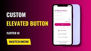 Custom Elevated Button in Flutter | Step-by-Step Design Tutorial | Flutter UI | Codify Design ‍