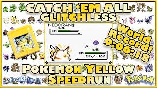 Catch 'em All Glitchless Pokémon Yellow in 9:06:18 [Current World Record]