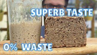 The Best Discard Starter Bread - Amazing German Bread With Zero Waste