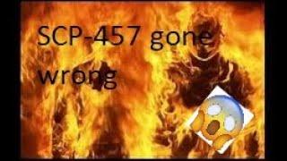 Roblox "[SCP] Area 47" SCP-457 test gone wrong....?