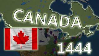 What if Modern Canada existed in 1444 - Eu4 Timelapse