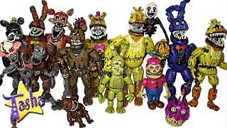 Все кошмарные аниматроники ФНАФ 4 из пластилина All nightmare animatronics FNAF 4 Plasticine