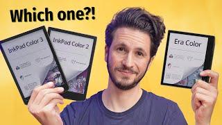 PocketBook Color eReader Showdown: Era Color vs. InkPad Color 3 and InkPad Color 2