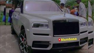 LUXURIOUS CARS ENTERING THE FAMOUS MOMBASA WEDDING WHERE DIAMOND PLATNUMZ AND PRESIDENT RUTO ATENDED