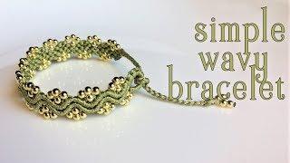 Macrame tutorial: The simple wavy bracelet - Fast and easy handmade making