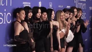 TWICE with Sabrina Carpenter at Billboard Women in Music Awards 2023 Red Carpet