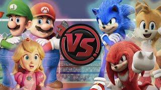 MARIO vs SONIC MOVIE RAP CONCERT! (Super Mario vs Sonic The Hedgehog Rap Battle) CARTOON RAP ATTACK