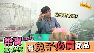 養兔子必買的商品，你都買齊了嗎？｜幣寶養兔教學系列 EP 61｜ChamKnows【冠軍知道】