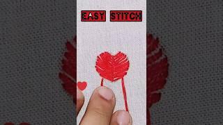 Basic Stitch Embroidery for Beginners, Easy Fly Stitch Tutorial 🪢@variousvalley #shorts #viral #yt