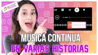 CÓMO PONER LA MISMA CANCIÓN EN VARIAS HISTORIAS DE INSTAGRAM