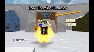 Roblox Snow Shoveling Simulator - PETS!! - New Update!!