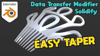 Data Transfer Modifier -- Easily Taper Comb Teeth