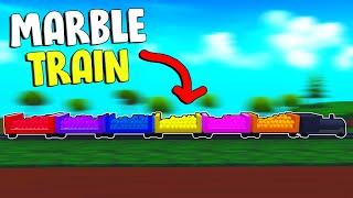 I Built A MARBLE Train! - Marble World