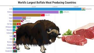 Data Is Beautiful - World's Largest Buffalo Meat Producing Countries (1961 - 2025)