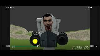 big armored (jet)laser toilet prisma3d test animation