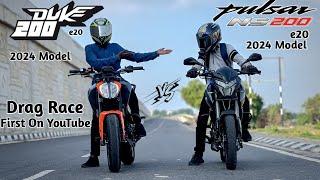 KTM Duke 200 Vs Pulsar NS 200 | Drag Race