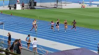 Ht1. 100m U18 Women, 2024 QLD Athletic Championships, QSAC 16 March 2024