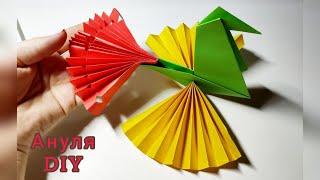 Оригами птица счастья технология 2 класс пошагово // origami bird step by step // 折纸鸟