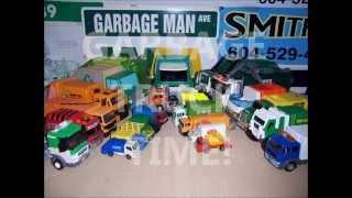 TOY GARBAGE TRUCK TIME! 2 - Toy garbage trucks collection.