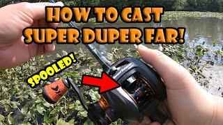 How to Cast a Baitcaster Reel FAR - Proper Reel Tuning - KastKing Speed Demon Pro