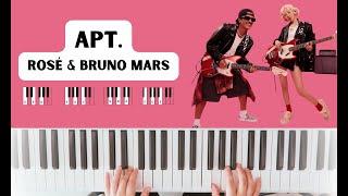 ROSÉ & Bruno Mars - APT. | Easy Piano Tutorial