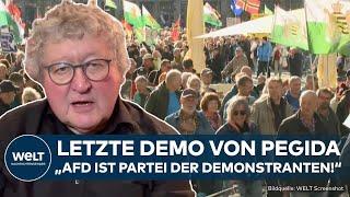 DRESDEN: Letzte Demo von Pegida! Bachmann kündigt Comeback in neuem Format an