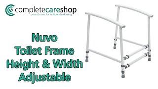 Nuvo Toilet Frame Height and Width Adjustable Assembly Guide